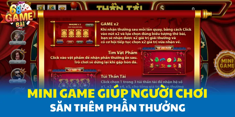 Mini game giúp người chơi săn thêm phần thưởng